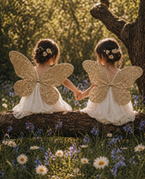 Magical Sequin Gold Fairy Wings