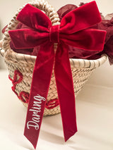 Velvet Ribbon 'Darling' Long Tail Bow