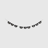 Black Boo Felt Bunting