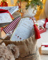 Santa's Sleigh Delivery Receipt, Christmas Gift Tag
