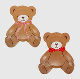 Beary Loved Teddy Bear Shaped Plate Set