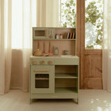 Wooden Play Kitchen Mint