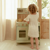 Wooden Play Kitchen Mint