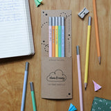 Set of Five Daily Reminder Positive Pencils