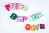 Fries Before Guys Woolie Letter Garland