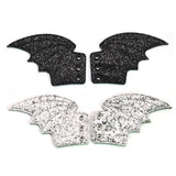 Glitter Bat Wing Shoe Accessories