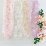 Daisy Tulle Slouch Socks