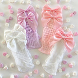 Fishnet Socks with Bows