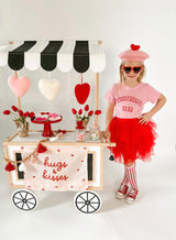 Pink Hugs & Kisses Reusable Fabric Banner