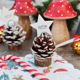 Pine Cone Christmas Place Card Holder