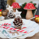 Pine Cone Christmas Place Card Holder