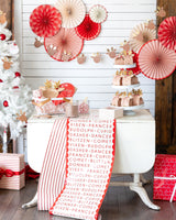 Reindeer Names Guest Towel Napkins
