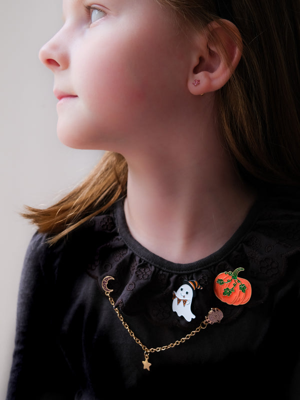 Collar Pin Crystal Ball