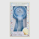 Good Egg Member Easter Rosette Badge Blue