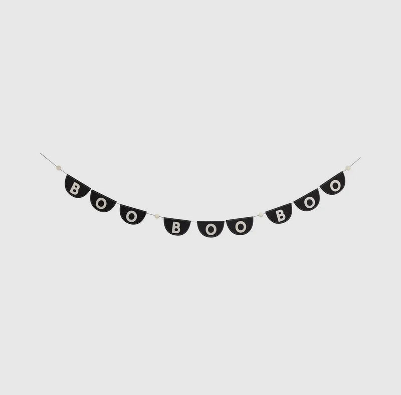Black Boo Felt Bunting