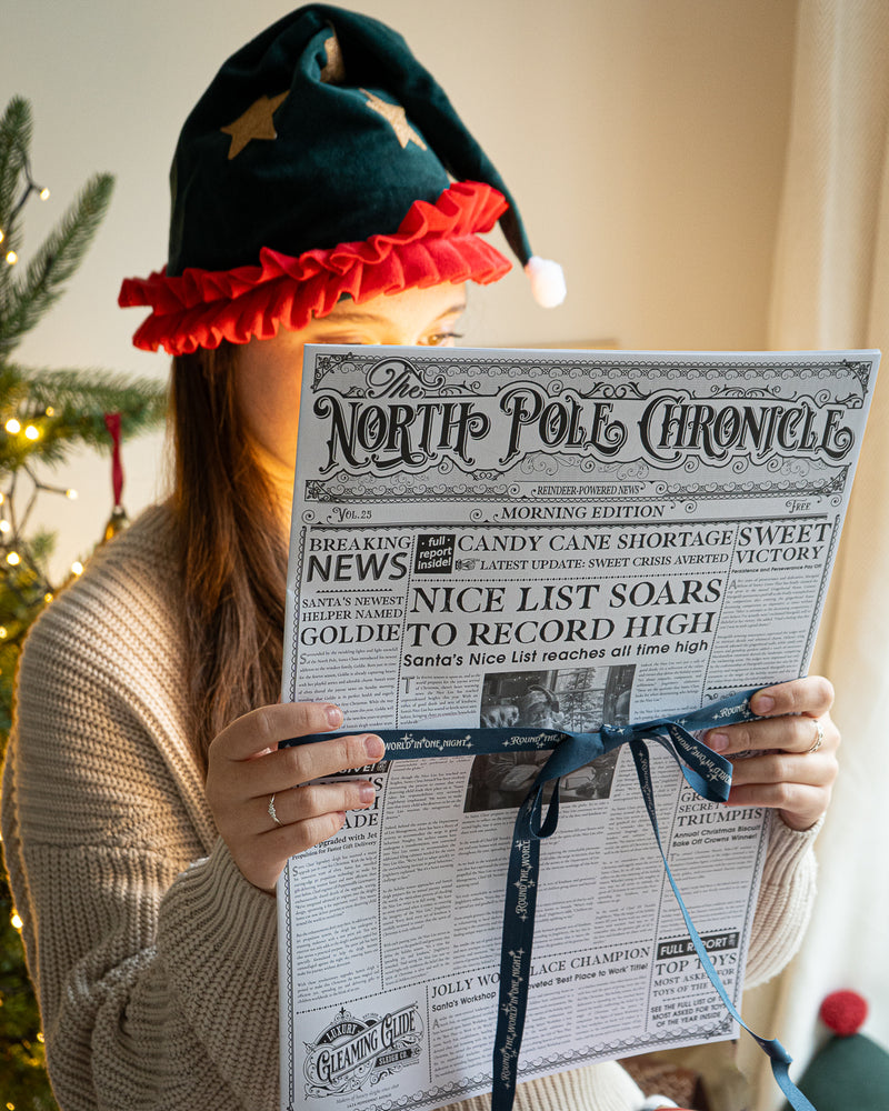 Round The World In One Night Christmas Ribbon