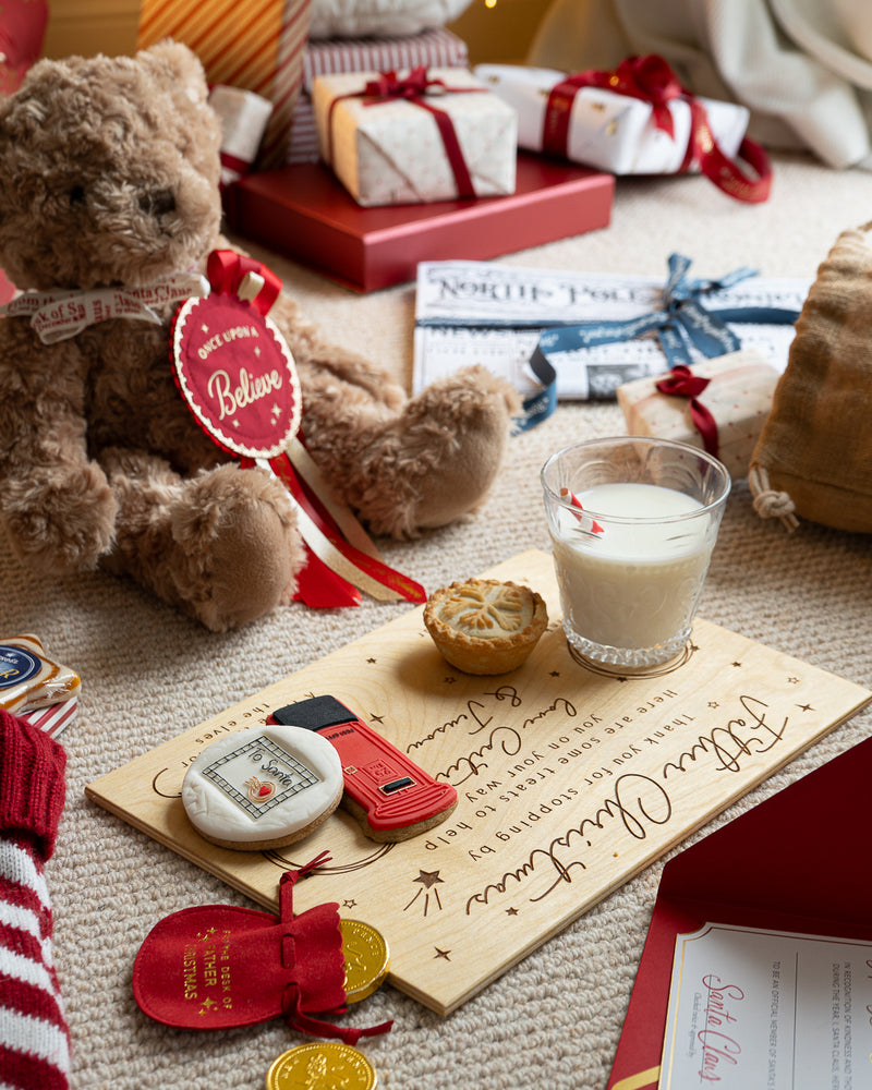 From the Desk of Father Christmas Velvet Pouch & Chocolate Coins
