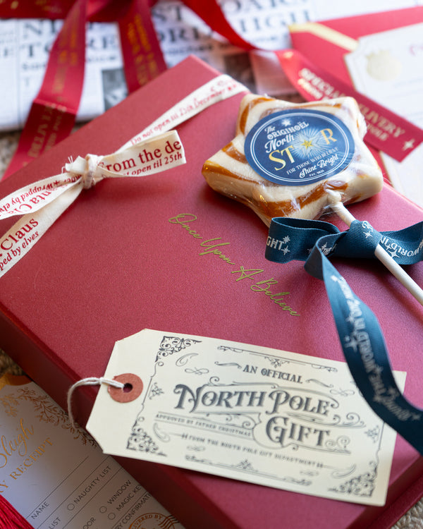 An Official North Pole Gift Letterpress Gift Tags Pack of 5