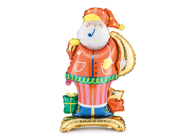 Standing Foil Santa Balloon