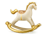 Rocking Horse Foil Balloon Gold 41 Inch
