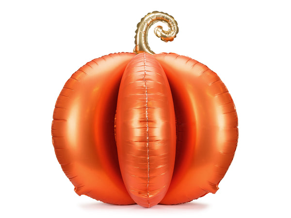 Large 3D Standing Foil Pumpkin Balloon Orange