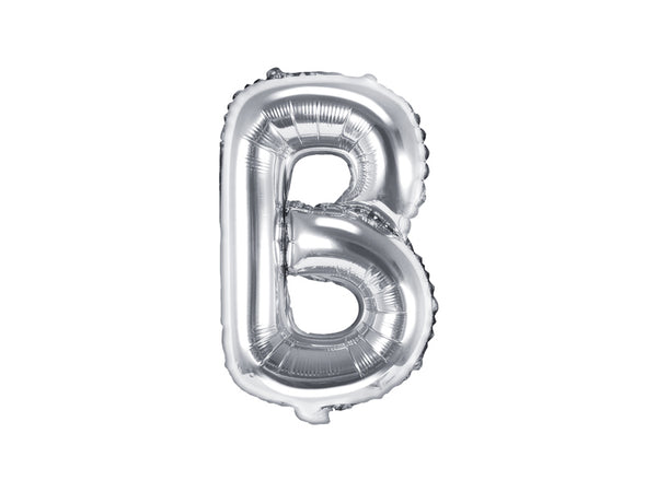 Foil Balloon Letter B Silver