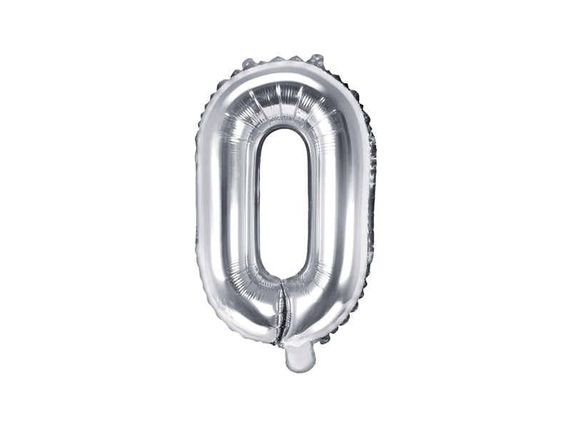 Foil Balloon Letter O Silver
