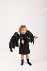 Foil Balloon Bat Wings, Black