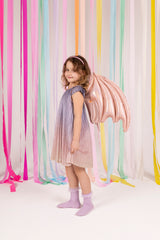 Foil Balloon Bat Wings Pink