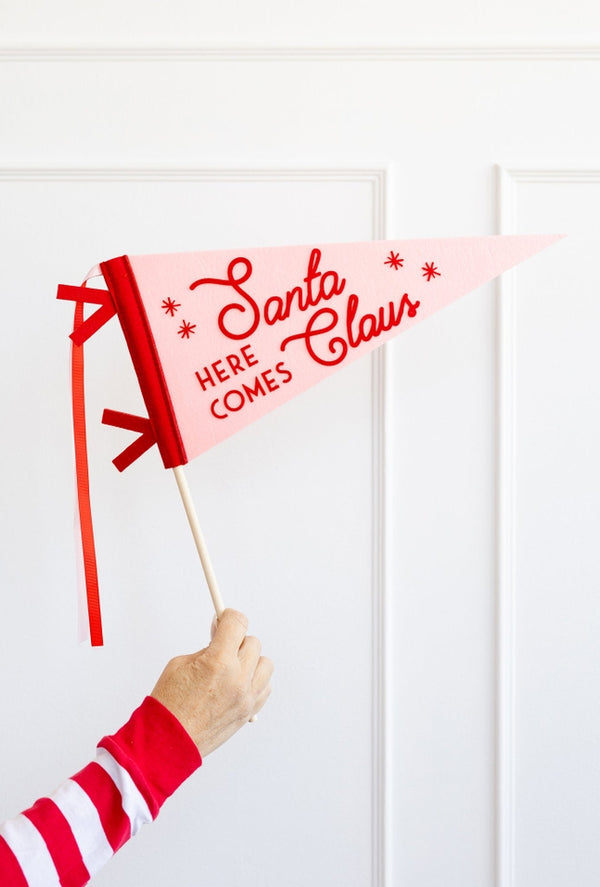 Whimsy Santa Felt Pennant