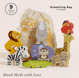 African Safari Stacking Animals & Bag