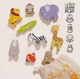African Safari Stacking Animals & Bag