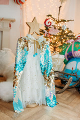 Blue Shimmer Magic Cape