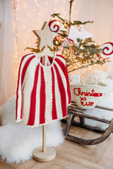 Red Candy Cane Knit Cardigan