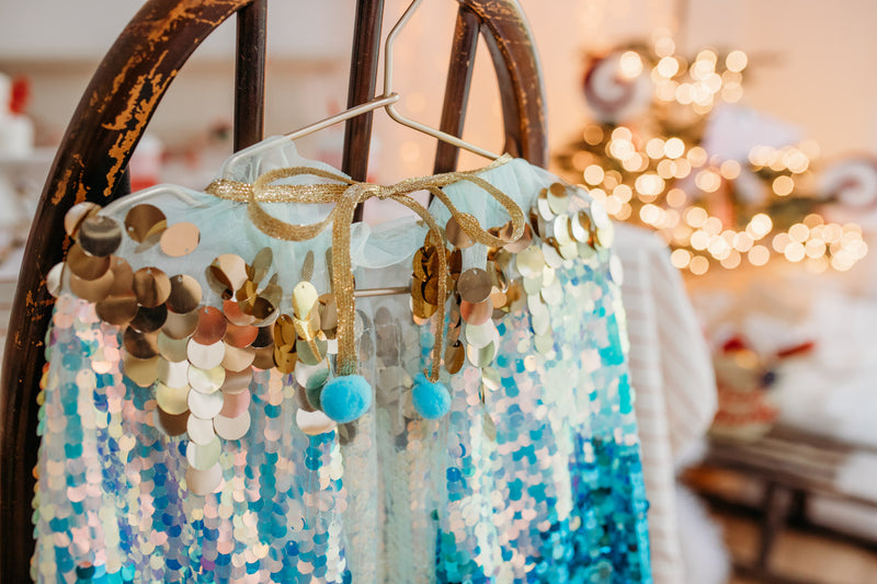 Blue Shimmer Magic Cape