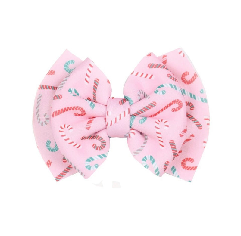 Candy Cane Pink Large Bow