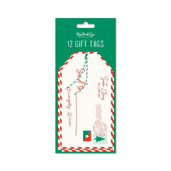 Letter To Santa Over-Sized Tags