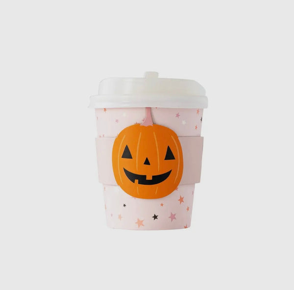 Pink Pumpkin Stars Cozy Cups