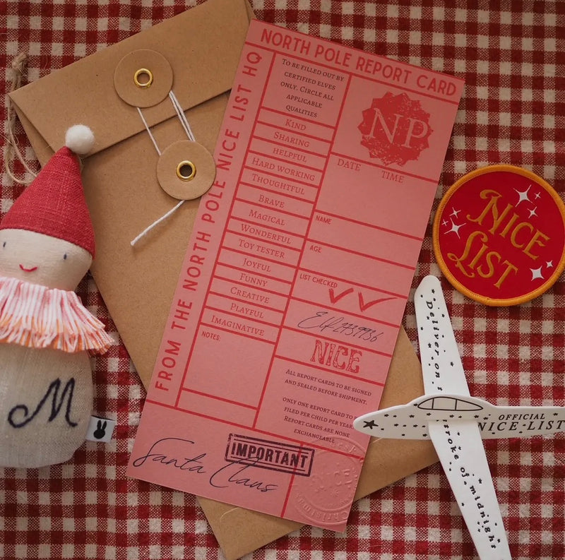 North Pole Report Cards - Nice List