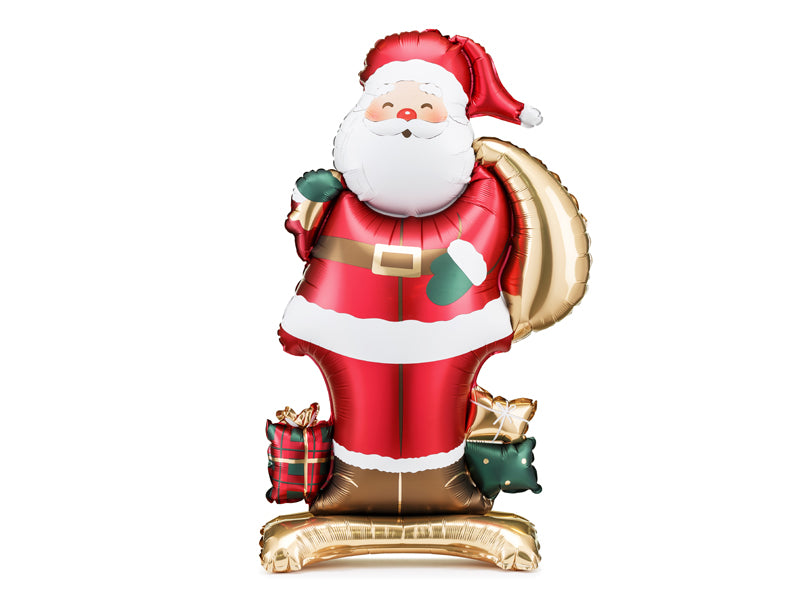 Standing Foil Santa Balloon