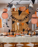 Velvet Puffy Happy Halloween Banner