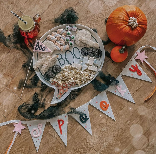 Boo Shaped Bamboo Platter