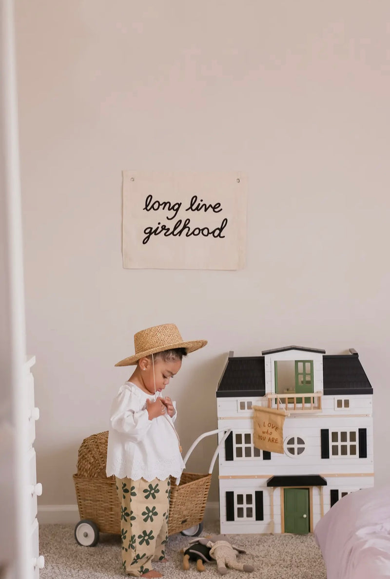 Long Live Girlhood Canvas Banner