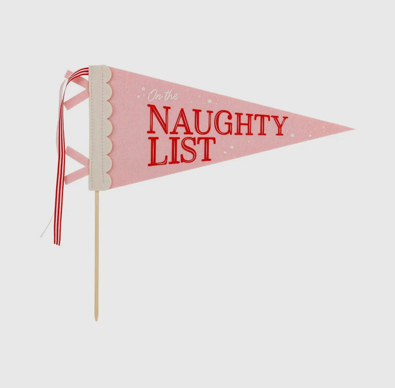Naughty Nice Felt Pennants