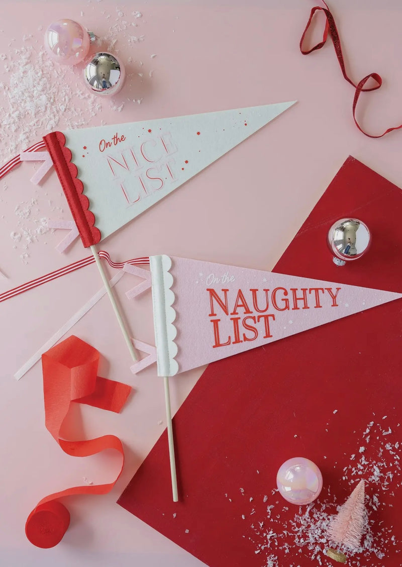 Naughty Nice Felt Pennants