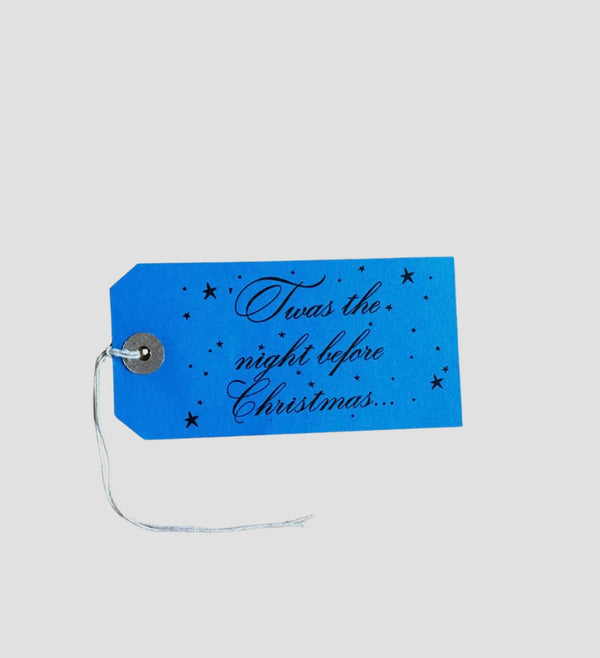 Twas The Night Before Christmas Letterpress Gift Tag Pack