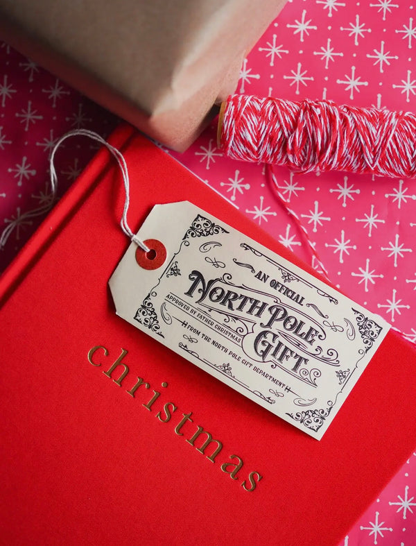 An Official North Pole Gift Letterpress Gift Tags Pack of 5