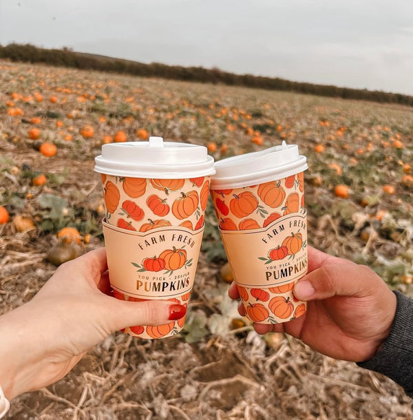 Scattered Pumpkins Cozy Cups