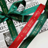Made In Santa's Workshop Christmas Red Ribbon 3M