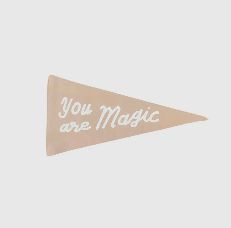 You Are Magic Canvas Pennant - Taupe